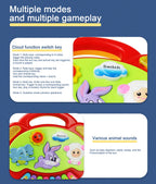 Kids Cartoon Piano Keyboard with Animal Sounds & Flashing Lights