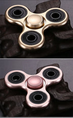 Aluminum Alloy Fidget Spinner Stress Relief Toy – Silent Desk Gadget