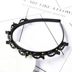 Double Layer Braided Pearl Headband for Women