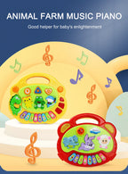 Kids Cartoon Piano Keyboard with Animal Sounds & Flashing Lights