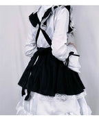 Women Maid Lolita Cosplay Costume – Black & White Apron Dress