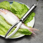 Stainless Steel Fish Scale Remover with Scraper and Bone Tweezers
