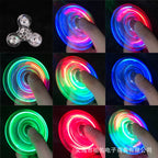 Crystal LED Light Fidget Spinner Glow Stress Relief Finger Toy