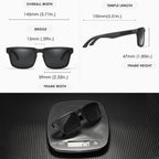 KDEAM Square Polarized Sunglasses UV400 for Men & Women
