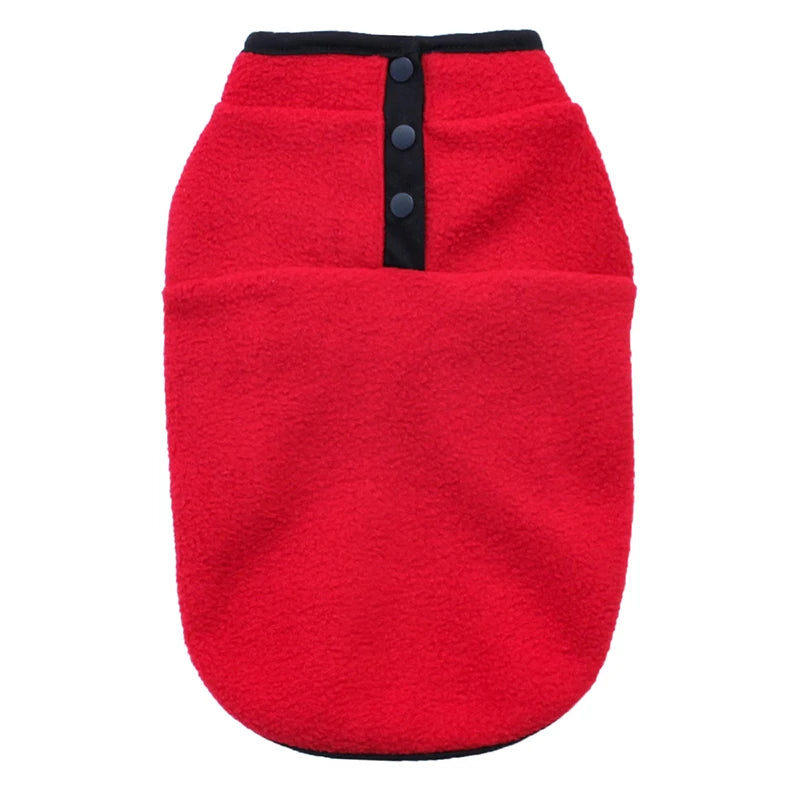 Winter Dog Clothes Soft Fleece Warm Puppy Cat Vest For Small Dogs Shih Tzu Chihuahua Jacket Pug French Bulldog Coat Pet Costume