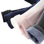 Kids Boys Pants Autumn Winter Thicked Warm Girls Leggings Solid Color Children's Pant