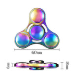 Rainbow Metal Fidget Spinner Stress Relief Finger Toy for All Ages