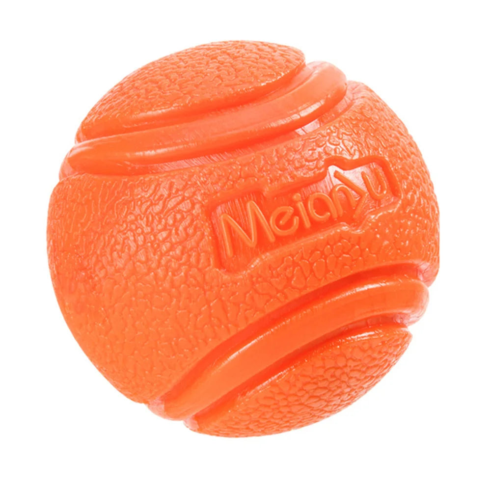 Solid Rubber Dog Ball for Interactive Fetch Training and Chewing Play