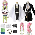Kanroji Mitsuri cosplay costume featuring kimono dress, haori, and character-inspired anime styling.