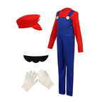 Red and green kids Christmas costume outfit for parties and performances