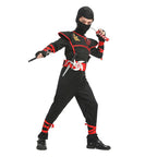 Children's ninja costume featuring a kung fu warrior design for Halloween and roleplay adventures.