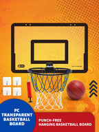 Wall Mounted Foldable Kids Basketball Hoop Set with Ball