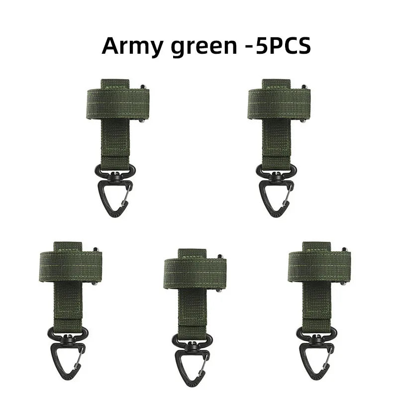 Tactical MOLLE Keychain Gear Clip Belt Holder for Outdoor EDC