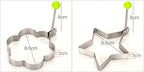 Stainless Steel Heart Fried Egg Mold for Pancakes and Omelettes