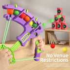 Slingshot Target Sticky Ball Bow Target Montessori Educational Toy Arrow Set Throw Sport Outdoor Fidget Game
