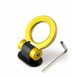 2 Designs Car Styling Trailer Hooks Sticker Decoration Car Auto Rear Front Trailer Simulation Racing Ring Vehicle Towing Hook