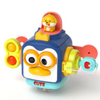 Montessori Busy Board Cube Sensory Toy – Toddler Learning Activity