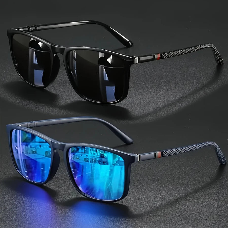 Luxury Vintage Square Polarized UV400 Sunglasses for Men & Women