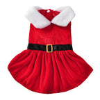 Cute Pet Dresses For Christmas Cosplay Dog Princess Skirt For Small Medium Dogs Cats Kitten Soft Cozy Pets Dresses Kitty Costume