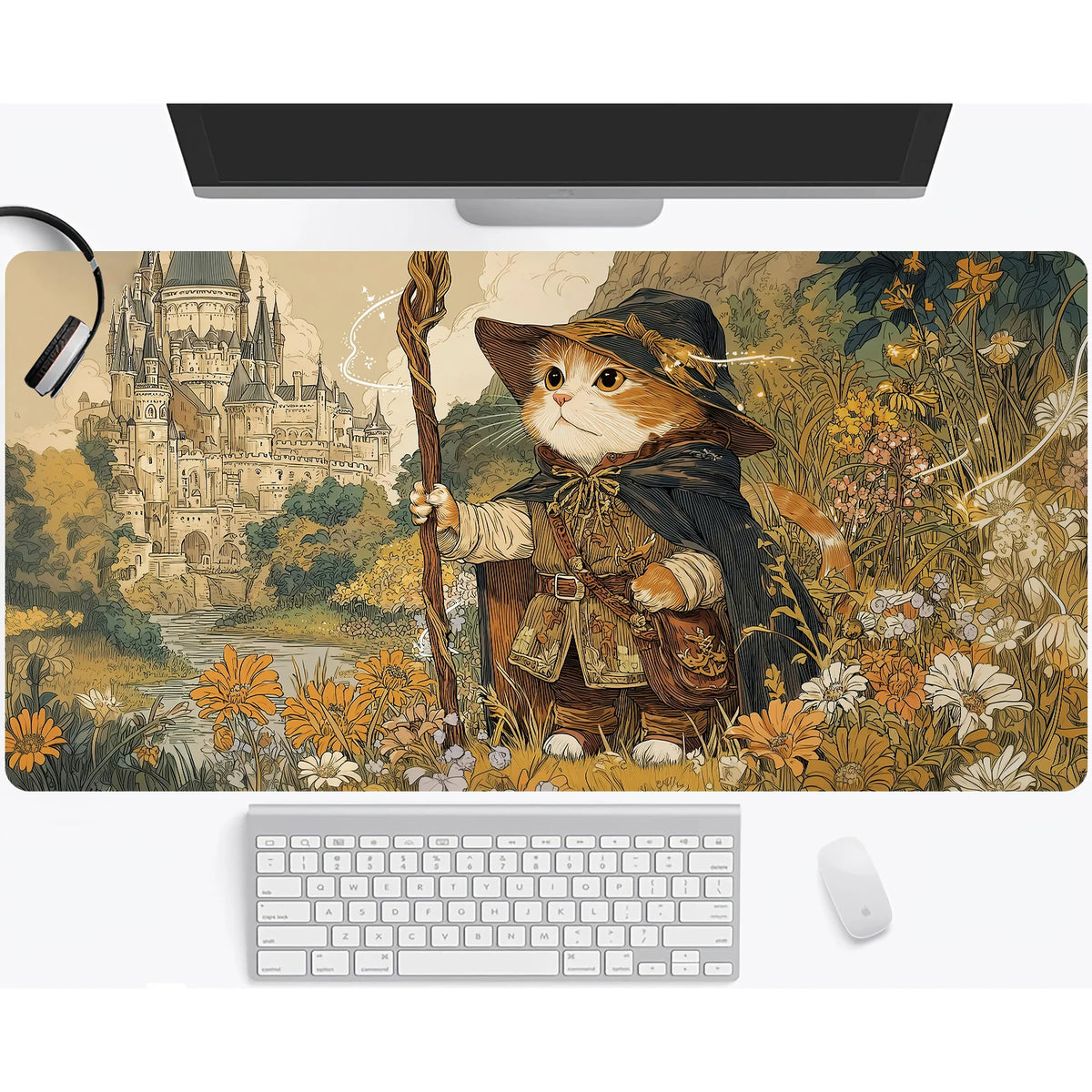 Magic playmat gathering gaming mats Frog Wizard theme anime desk mat Desk accessories 35X60cm mouse mat Raccoon tapete magic mat
