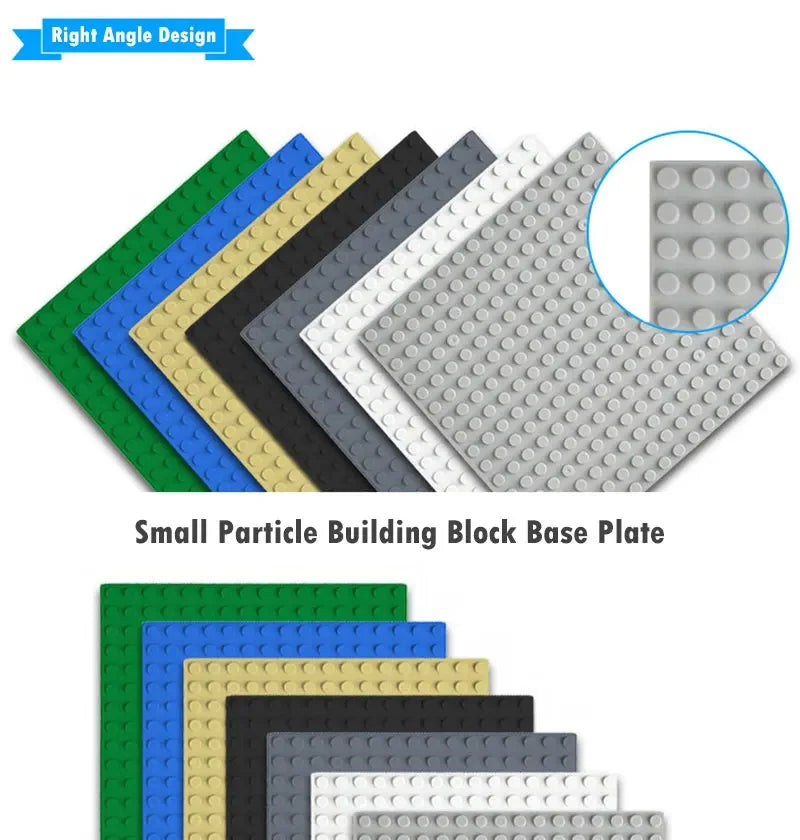 Classic Building Block Baseplate for Creative Construction Toy Sets