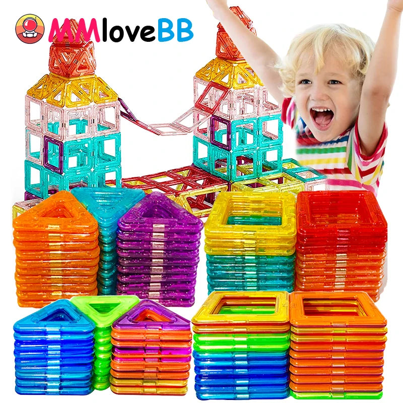 Magnetic Building Blocks DIY STEM Construction Set for Kids