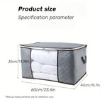Extra Large Clothing & Quilt Storage Organizer Bag with Window