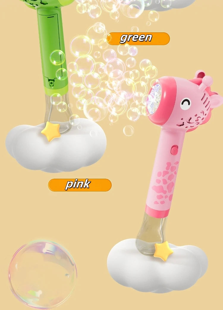 Cartoon Dinosaur & Giraffe Automatic Bubble Blowing Machine