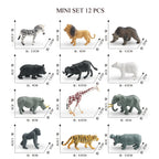 Mini Farm & Wildlife Animal Figurine Set