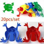20PCS Colorful Jumping Frog Bouncing Toy Set for Kids