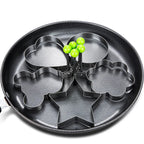 Stainless Steel Heart Fried Egg Mold for Pancakes and Omelettes