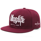 Thug Life Embroidery Snapback Baseball Cap for Streetwear Style