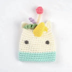 Cartoon Dog Key Case Handwoven Key Organizer Pouch
