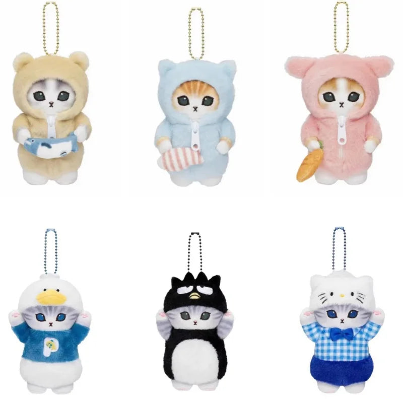 Mofusand Anime Plush Keychain Cute Cat Bag Charm