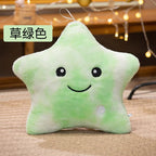 LED Light Star Plush Toy Soft Stuffed Star Pillow Doll Glowing Plush Baby Kid Toys Birthday Gift Home Deco