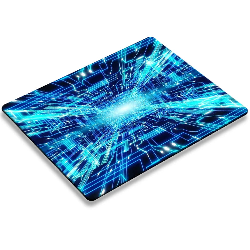 Mause Pad Gamer Rug Matrix Binary Code Mouse Pads Deskmat Desktop Table Mat Pc Gaming Computer Desk Protector Kawaii Accessories