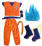 Halloween Costumes  Adult  Z Clothes Party Suit Goku Cosplay Costumes Top/Pant/Belt/Tail/wrister/Wig