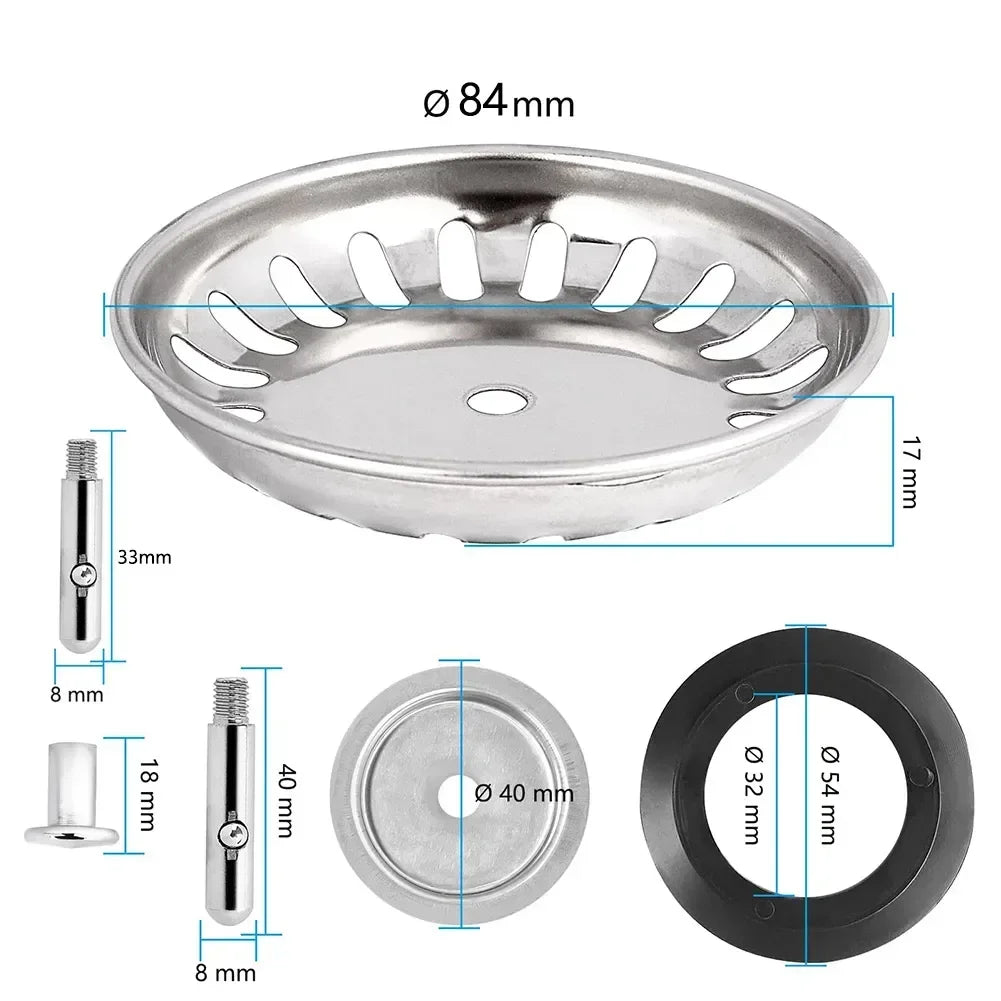 Stainless Steel Sink Strainer – Kitchen Drain Filter Basket