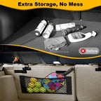 Car Storage Net Stretchable Mesh Pocket Net Magic Elastic Sticker Universal Rear Mesh Trunk Seat Bag Pocket Cage Auto Organizer