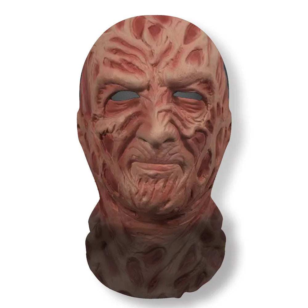 Halloween Ghost 3D Printed Mask, Stretchy Mesh Full Head Accessory, Fun Horror Cosplay Party Halloween