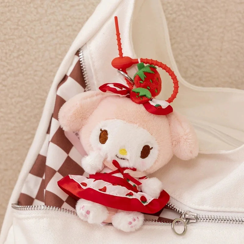 Sanrio Hello Kitty & Kuromi Plush Keychain Bag Charm