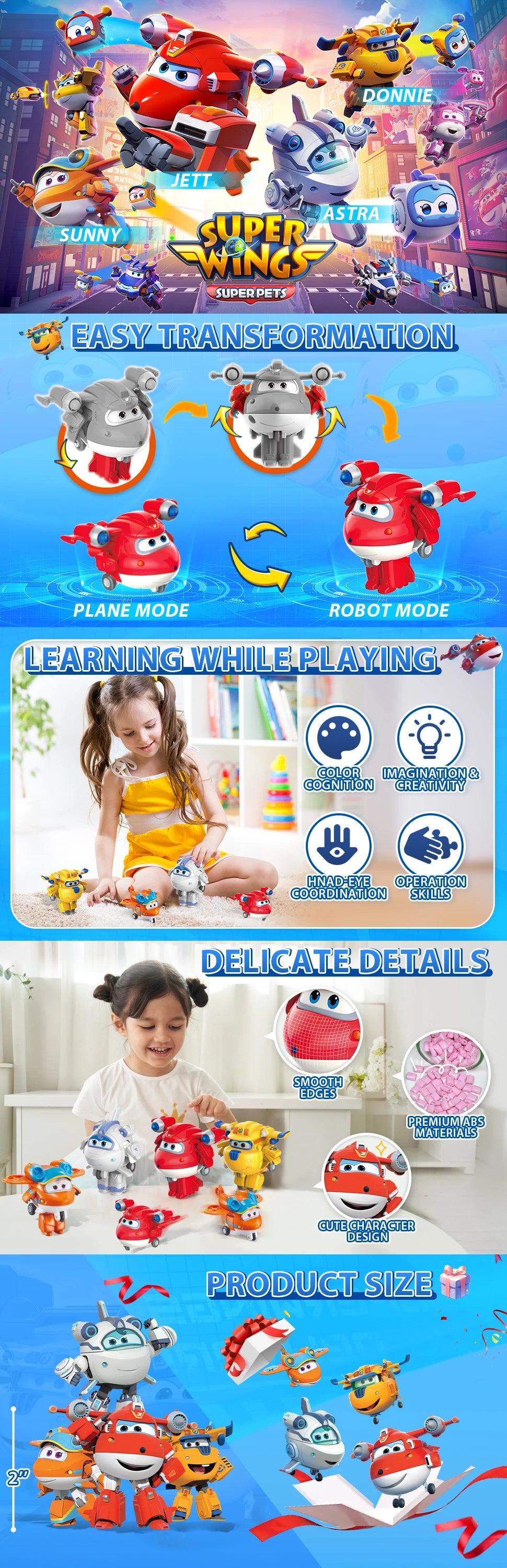 Transforming Airplane Toy Set