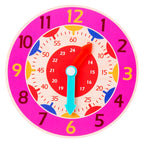 Montessori Wooden Learning Clock Time Teaching Toy for Kids