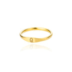 Tiny Initial Letter Rings For Women Fashion A-Z Letter Finger Stainless Steel Ring Aesthetic Wedding Jewelry Gift bijoux femme