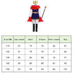 Boys King Carnival Costume 7 Piece – Royal Prince Outfit