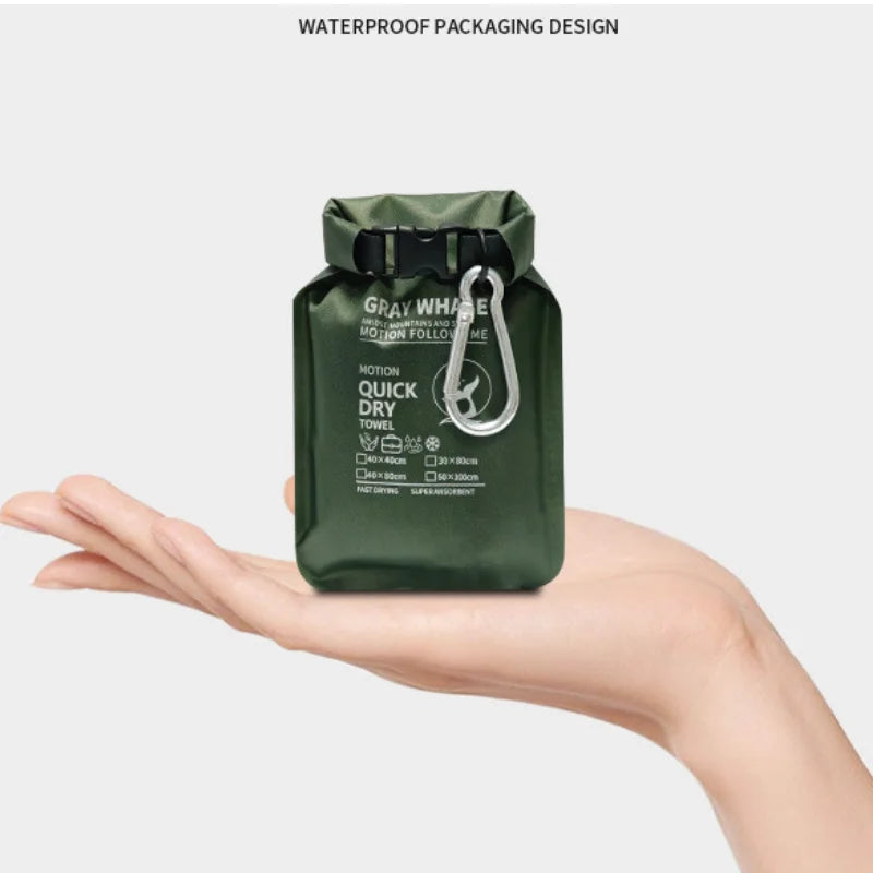 Portable Microfiber Quick‑Dry Absorbent Towel, Multi‑Purpose Towel for Camping Gym Travel Swimming Outdoor Sports