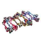 Cotton Rope Dog Chew Toy Bite Resistant Dental Puppy Training Toy - Random Color