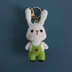 Cute Puppy Crochet Keychain Handmade Dog Bag Charm