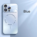 Matte AG Nano Hard Back Phone Case For iPhone 18 Pro 17 16 15 14 Pro Max Air Magnetic For Magsafe Wireless Charging Coque