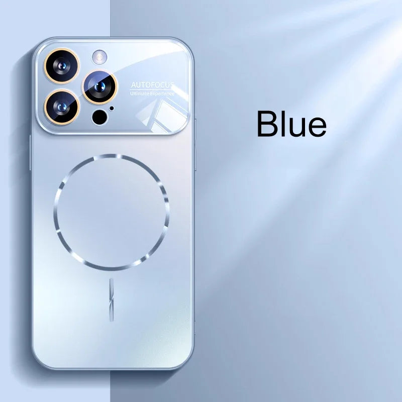 Matte AG Nano Hard Back Phone Case For iPhone 18 Pro 17 16 15 14 Pro Max Air Magnetic For Magsafe Wireless Charging Coque